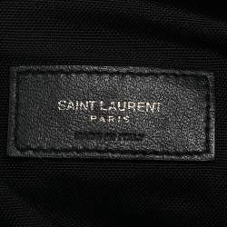 Saint Laurent Black Nylon Logo Belt Bag