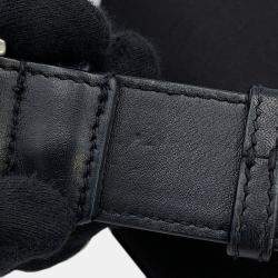 Pre Owned Saint Laurent Paris Crossbody Bag Black Canvas