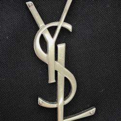 Pre Owned Saint Laurent Paris Crossbody Bag Black Canvas