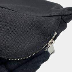 Pre Owned Saint Laurent Paris Crossbody Bag Black Canvas