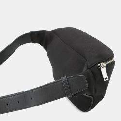 Pre Owned Saint Laurent Paris Crossbody Bag Black Canvas