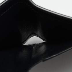 Pre Owned محفظة سان لوران جلد بني كساندر صغير شرق/غرب بطيتين