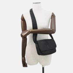 Pre Owned Saint Laurent Paris Niki Small Shoulder Bag Black Nylon Size Small