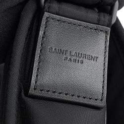 Pre Owned Saint Laurent Paris Niki Small Shoulder Bag Black Nylon Size Small