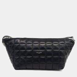 مملوكة مسبقًا Saint Laurent Paris Black Leather Le Tuc Crossbody Bag