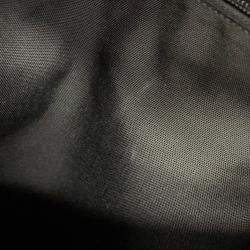 Pre Owned Saint Laurent Paris City Backpack Black Croco Embossed Leather