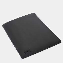 Pre Owned Saint Laurent Paris Black Leather Ipad Clutch