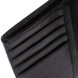 Saint Laurent Paris Black Patent Leather Bifold Wallet