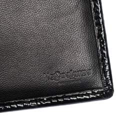Saint Laurent Paris Black Patent Leather Bifold Wallet