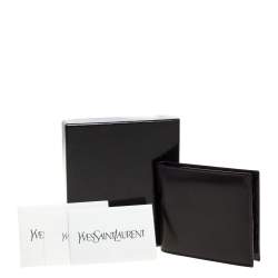 Saint Laurent Dark Chocolate Leather Bifold Wallet