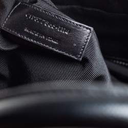 Pre Owned Saint Laurent Black Leather Museum Briefcase