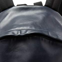 مملوكة مسبقًا Saint Laurent Navy Blue/Black Leather and Canvas Classic Backpack