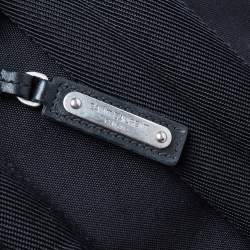 مملوكة مسبقًا Saint Laurent Navy Blue/Black Leather and Canvas Classic Backpack