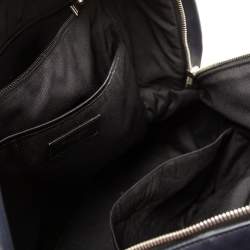 مملوكة مسبقًا Saint Laurent Navy Blue/Black Leather and Canvas Classic Backpack