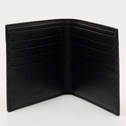 Saint Laurent Black/Yellow Printed Leather Bifold Wallet