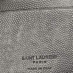 Saint Laurent Black/Yellow Printed Leather Bifold Wallet