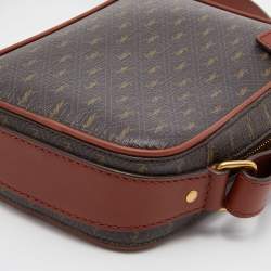 Saint Laurent Brown Monogram Coated Canvas and Leather Le Monogramme Crossbody Bag
