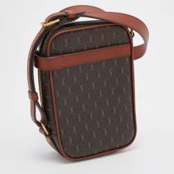 Saint Laurent Brown Monogram Coated Canvas and Leather Le Monogramme Crossbody Bag