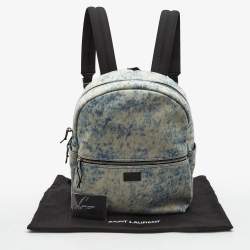 Saint Laurent Blue/Black Denim City Backpack