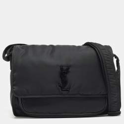 Saint Laurent Black Nylon Niki Messenger Bag