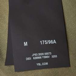 Pre Owned Saint Laurent Green Cotton Shirt M
