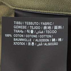 Pre Owned Saint Laurent Green Cotton Shirt M