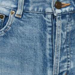 Saint Laurent Blue Denim Ripped Jeans M Waist 29"