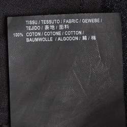 Pre Owned Saint Laurent Paris Black Washed Denim Raw Edge Shorts Waist 32"