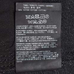 Pre Owned Saint Laurent Paris Black Washed Denim Raw Edge Shorts Waist 32"