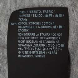 Pre Owned Saint Laurent Paris Grey Melange Jersey T-Shirt L