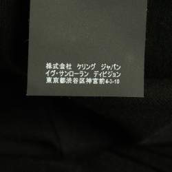 Saint Laurent Paris Black Lover Lier Print Cotton Jersey T-Shirt XS