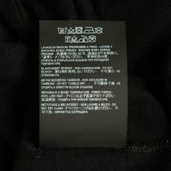 Saint Laurent Paris Black Lover Lier Print Cotton Jersey T-Shirt XS