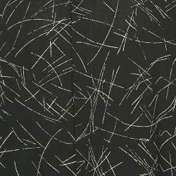 Saint Laurent Black Abstract Print Silk Long Sleeve Shirt XL
