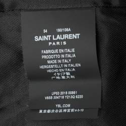 Saint Laurent Red Virgin Wool Bomber Jacket XXL