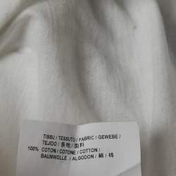 Saint Laurent Paris White  Universite Print Jersey T-Shirt M