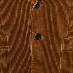 Saint Laurent Brown Corduroy Single Breasted Blazer M