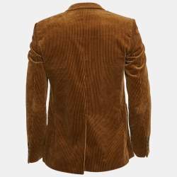 Saint Laurent Brown Corduroy Single Breasted Blazer M