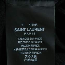 Saint Laurent Black Smoking Kills Print Cotton T-Shirt S
