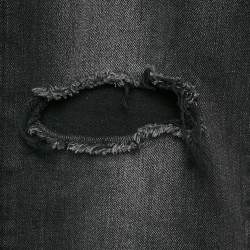 Saint Laurent Paris Black Denim Distressed Jeans M Waist 32"