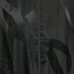 Saint Laurent Paris Black Silk Teddy Cassandre Jacket L
