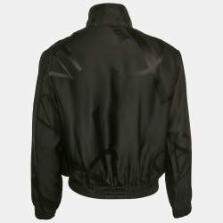 Saint Laurent Paris Black Silk Teddy Cassandre Jacket L