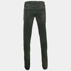 Saint Laurent Paris Grey Faded Denim Skinny Jeans M Waist 32"