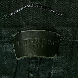 Saint Laurent Paris Grey Faded Denim Skinny Jeans M Waist 32"