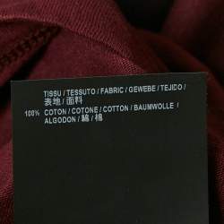 Saint Laurent Burgundy Ombre Crewneck T-Shirt XL