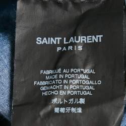 Saint Laurent Paris Blue Chambray Button Front Shirt XL