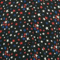 Saint Laurent Black Starts Print Crepe Long Sleeve Shirt XL