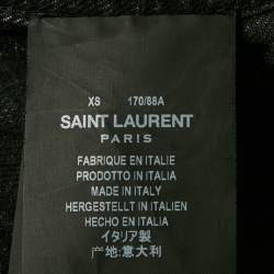 Saint Laurent Faded Black Denim Jacket XS