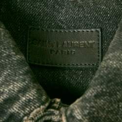 Saint Laurent Faded Black Denim Jacket XS