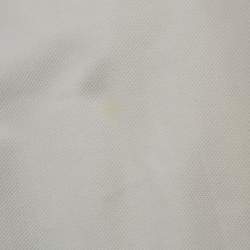 Saint Laurent White Cotton Pique Polo T-Shirt M