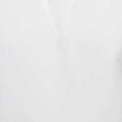 Saint Laurent White Cotton Pique Polo T-Shirt M